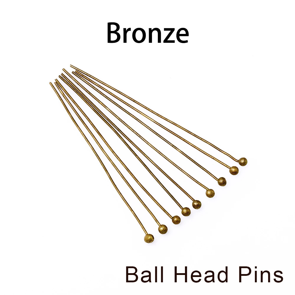 100/200 teile/los 3 Stile 16-60mm Auge Pins Kugel Kopf Pins Für Ohrring Armband Anhänger Für schmuck Machen DIY Liefert