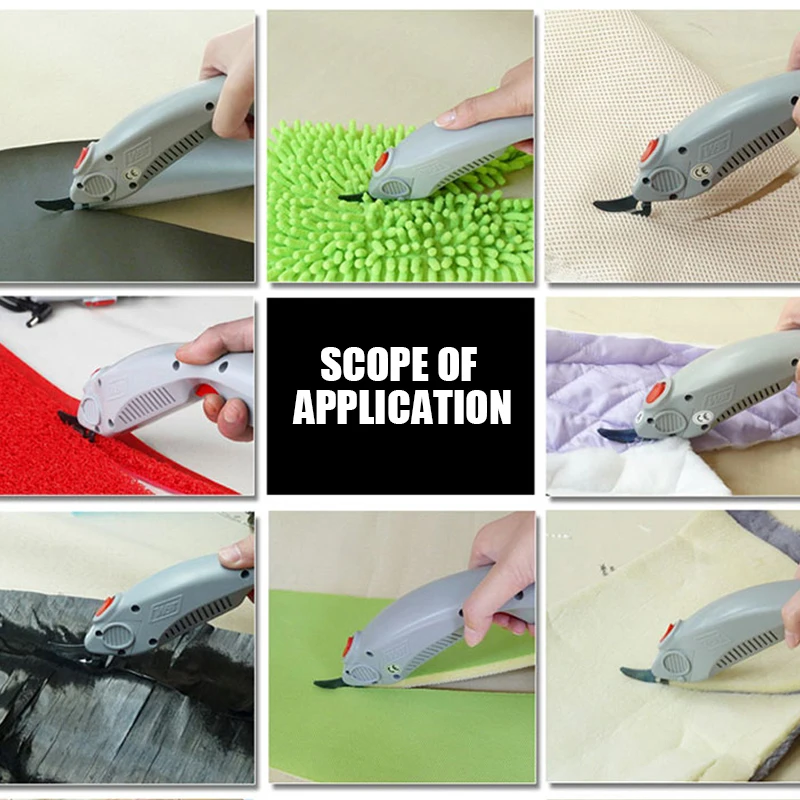 Electric Scissors Handheld Recharge Automatic Clothing Curtain Paper Leather Cutting Machine Power Tools