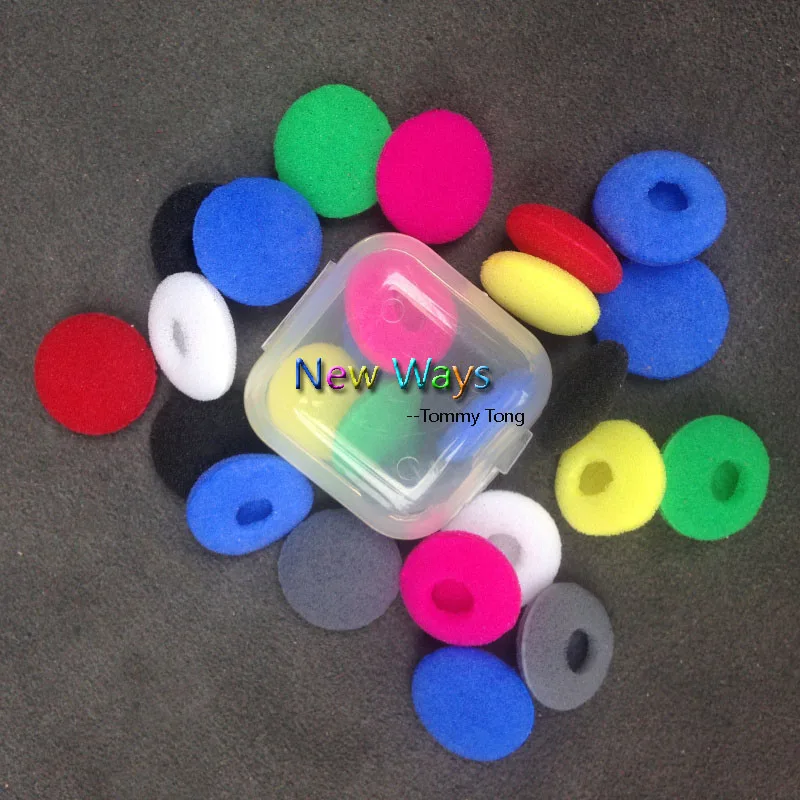 25 Pasang 50 Buah 18Mm Earphone Earbud Busa Ujung Telinga Headphone Bantalan Telinga Bantal Pengganti Spons Penutup untuk Earphone MP3 MP4