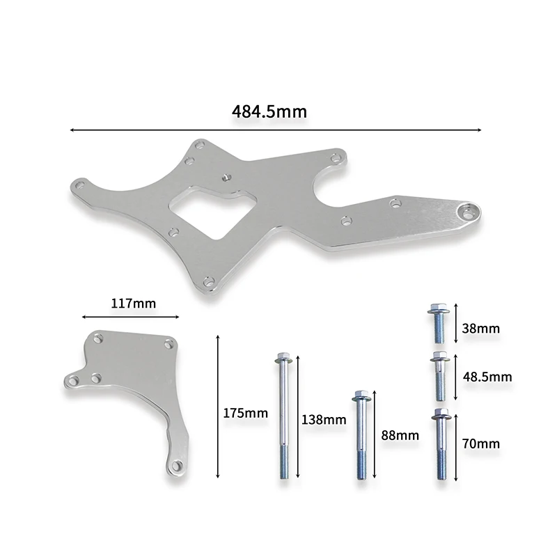Brand New Engine Serpentine Bracket Alternator Power Steering Pump Swap Conversion For LS car accessories YX02812