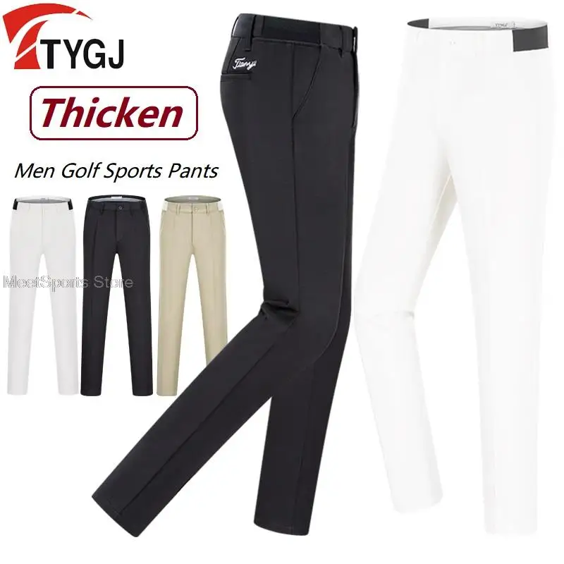 

Pgm Winter Fleece Golf Pants Men Waterproof Warm Golf Trousers Man Comfort Thermal Sport Trousers Male Elastic Casual Pants