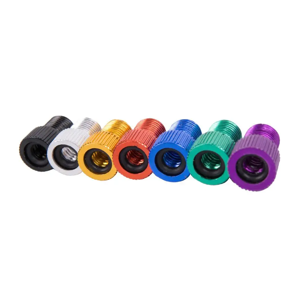 Bicycle Valve Adapter French Valve Convert To Armerica Valve Convertion CNC Inner Tube Cap Cover Adapter On For MTB Road Bike