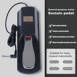 35% Discounts Hot! Sustain Pedal Non-slip Sound Enhancement Metal Professional Piano Keyboard Pedal for Beginner