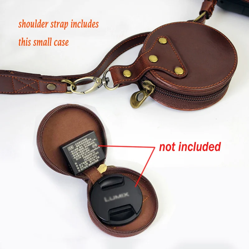 PU Leather case half body Cover Camera Bag For Olympus pen E-PL9 E-PL8 EPL7 EPL8 EPL9 protector shell strap With Battery Opening