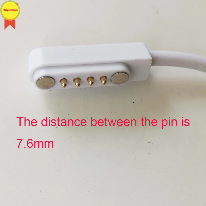 Charger Cable For Smart Watch Backup 4pin Magnetic Charge Strong Charging Line For kw88 kw99 kw06 kw98 q100 q750 kw18 y3 h1 h2
