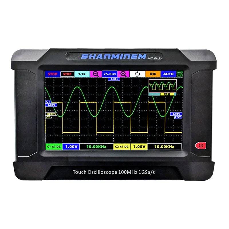 Digital Tablet Oscilloscope USB Storage Осциллограф 2 Channels, 100Mhz Bandwidth,1GSa/S Sampling Rate + 1CH Signal Generator