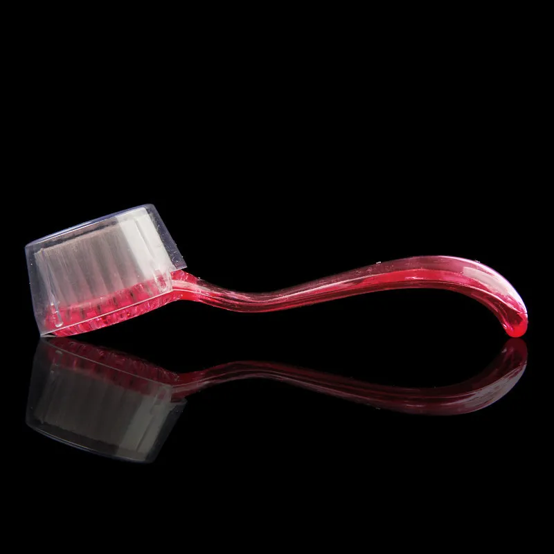 Maniküre-Nagelkunst-Reinigungsbürste mit Kappe, zum Schrubben, Staubreiniger für Nägel und Zehen, Make-up-Maniküre-Werkzeug – Detail 3