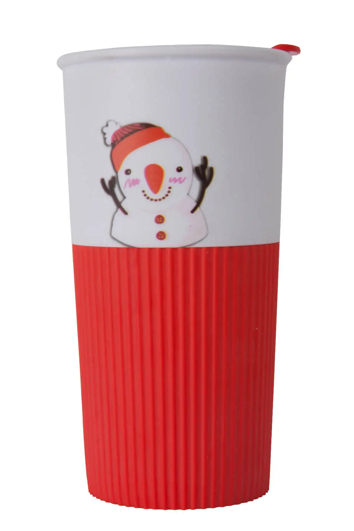 Non-Spill Washable Snowman Starbuck Mug Cup Design Patterned Tumbler Mugs Tea And Coffee Office  Warm Keeping Thermos Products