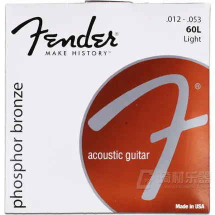 FDR 60L Phosphor Bronze Acoustic Guitar Strings, Light, 12-53