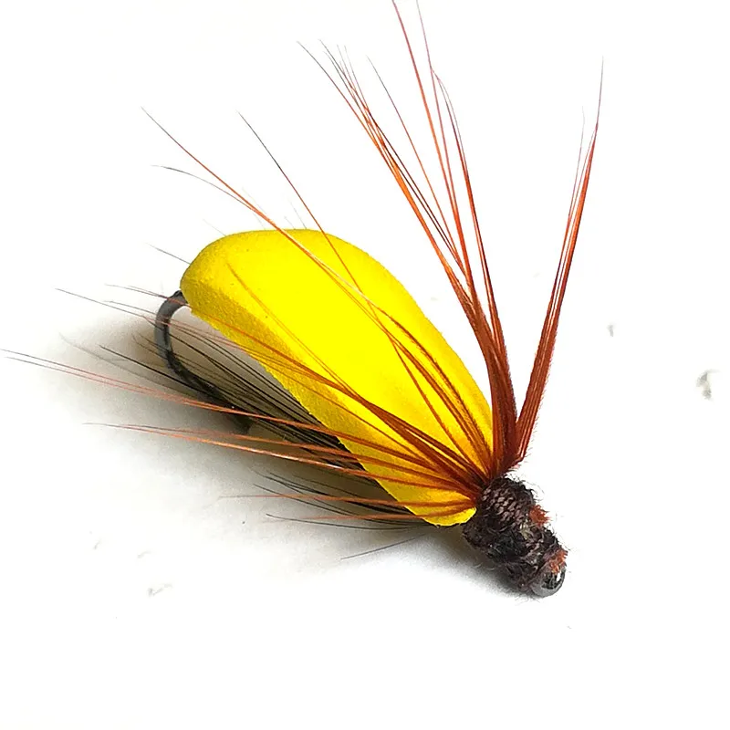 KKWEZVA 20pcs fishing fly lures insect dry floating type insect similar to artificial fly bait Trout bait fishing Tackle