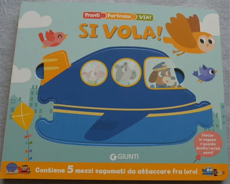 Parent Child Kids Italian Book Early Education Enlightenment Lovely Cute Picture Bedtime Story Cardboard Libros Book Age 2-6