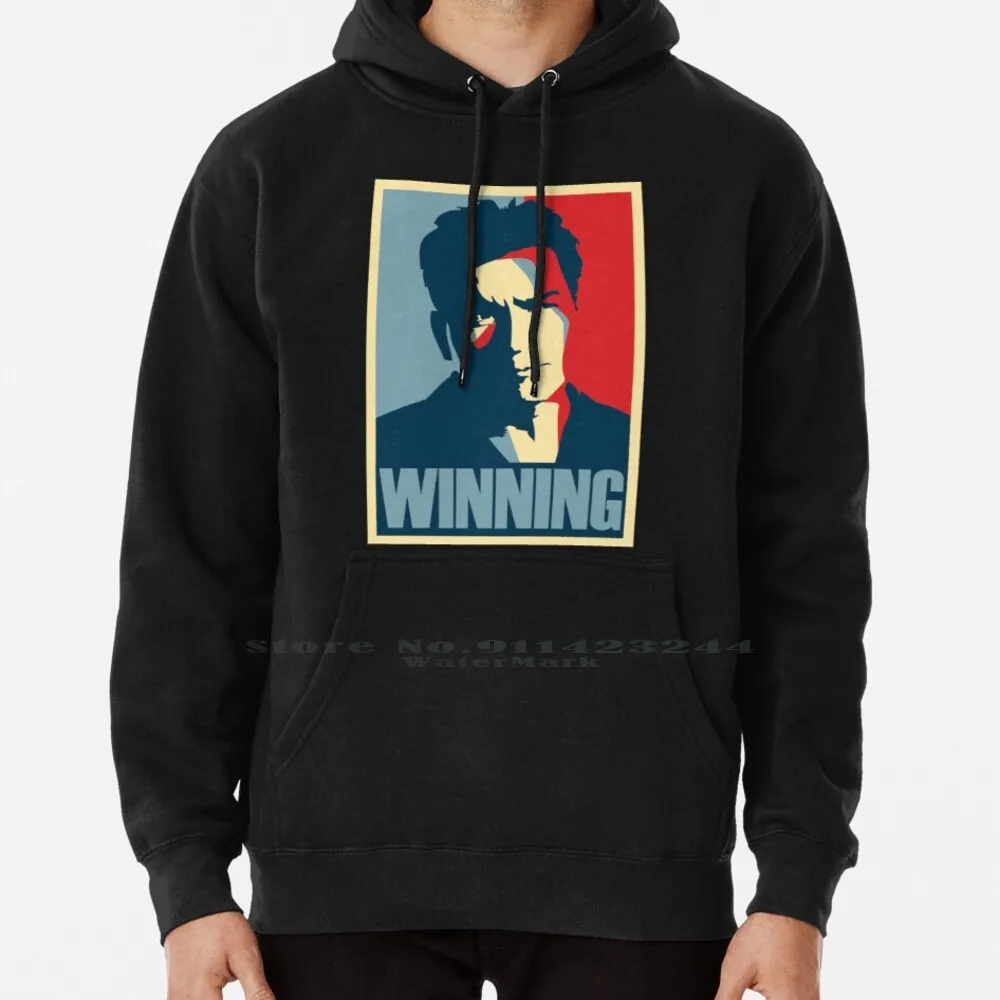 Winning Hoodie Sweater 6xl Cotton Charlie Sheen America Obama Winning Troll Duh Warlock Assassin Vatican Women Teenage Big Size