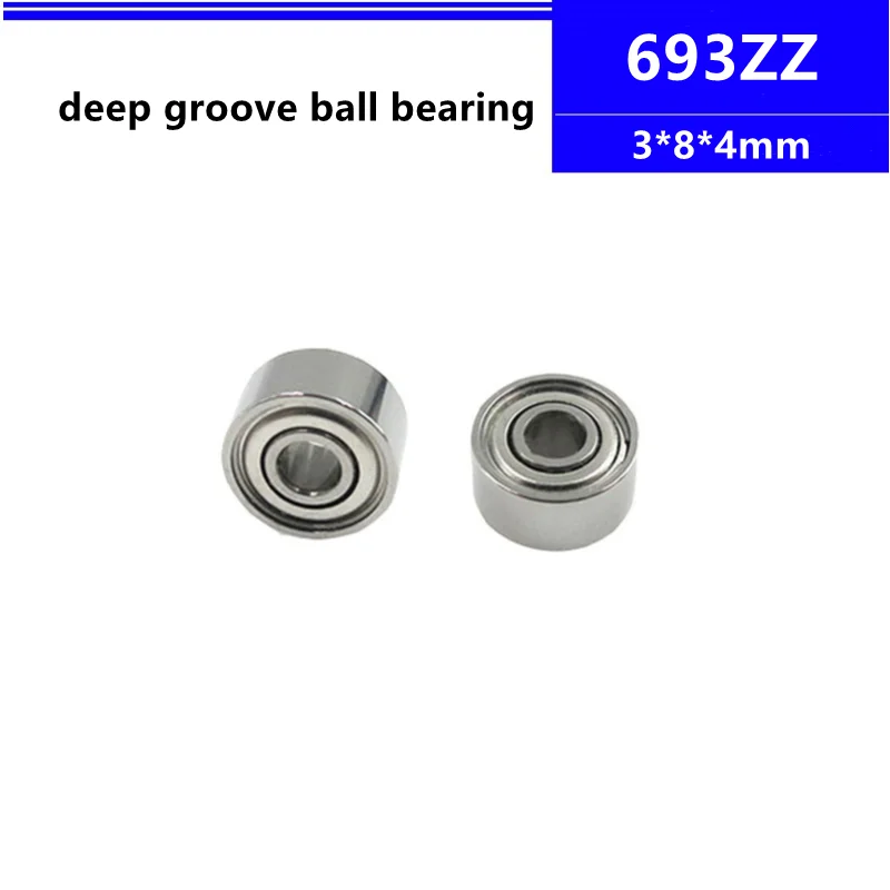 693ZZ deep groove ball bearing 3x8x4 mm miniature ball bearing 3*8*4 mm 693-2Z 693Z 693