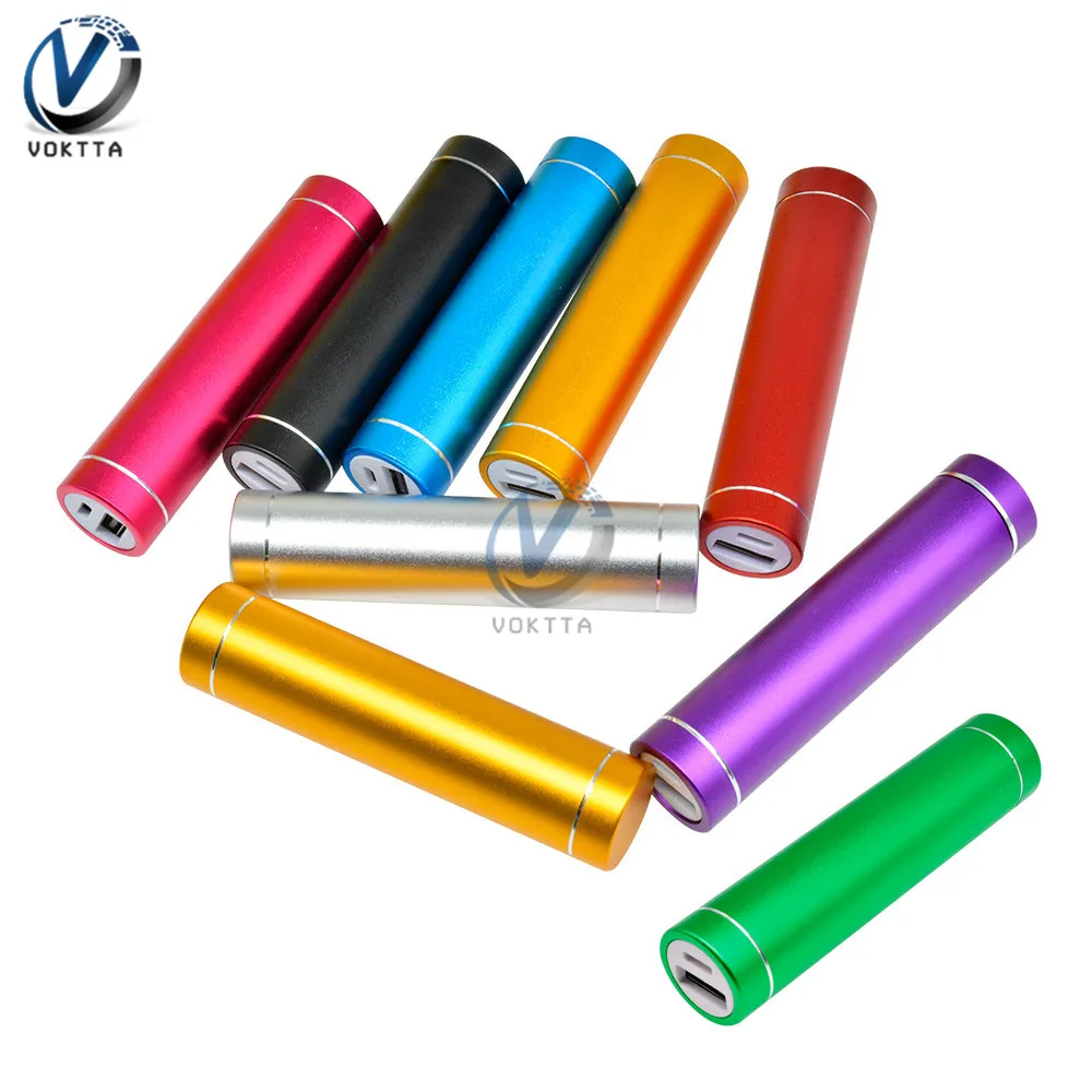 Multicolor Metal Power Bank DIY Kit Storage Case Box Free Welding Suit 1X 18650 Battery 5V 1A USB External Charger Smart Phone