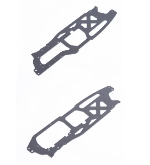 harden anodized right chassis plate+left chassis plate   for rovan/rofun 1/8 TORLAND rc parts   HPI Savage Flux rc car parts