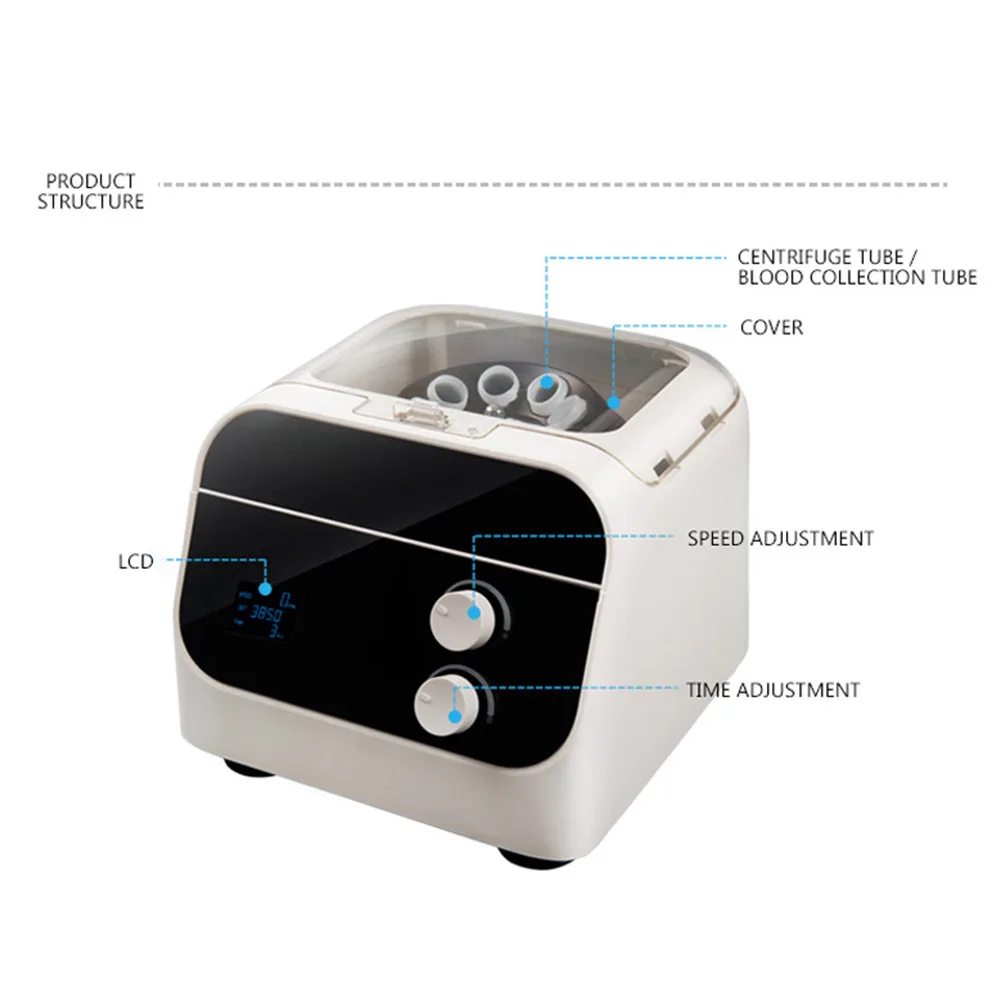 4000rpm Blood Centrifuge Prp Plasma Centrifuge Machine Digital Medical Centrifuge Lab 10ml 50ml 100ml Centrifuge Tube 220v 110V