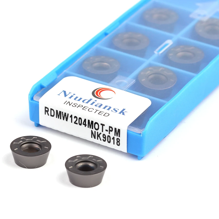 Hoja de torneado RDMW1204MOT-PM CNC NK9018, inserto de torneado interno de alta calidad, insertos de corte de Metal de carburo, RDMW1605MOT-PM
