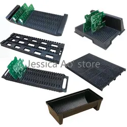 PCB Bracket Flashboard Black Plastic PCB Drying Rack Anti Static SMT Tray Holder for Electronic Components Storage Stand