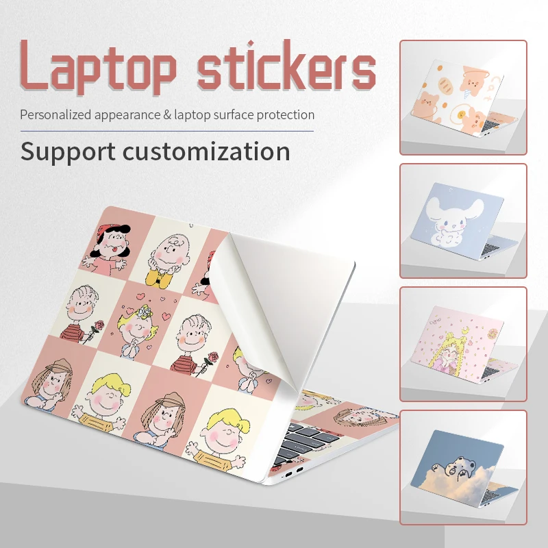 PVC Dos Desenhos Animados Laptop Adesivos, DIY Skins, Capa De Vinil, Notebook Decorar, Decalque para Macbook, Lenovo, HP, 11,6 \