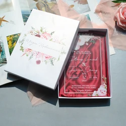 Sample Transparent Acrylic,Mirror Card,Black Wedding Invitations,Birthday,Menu Invitation High Quality UV Printing Eco-Friendly