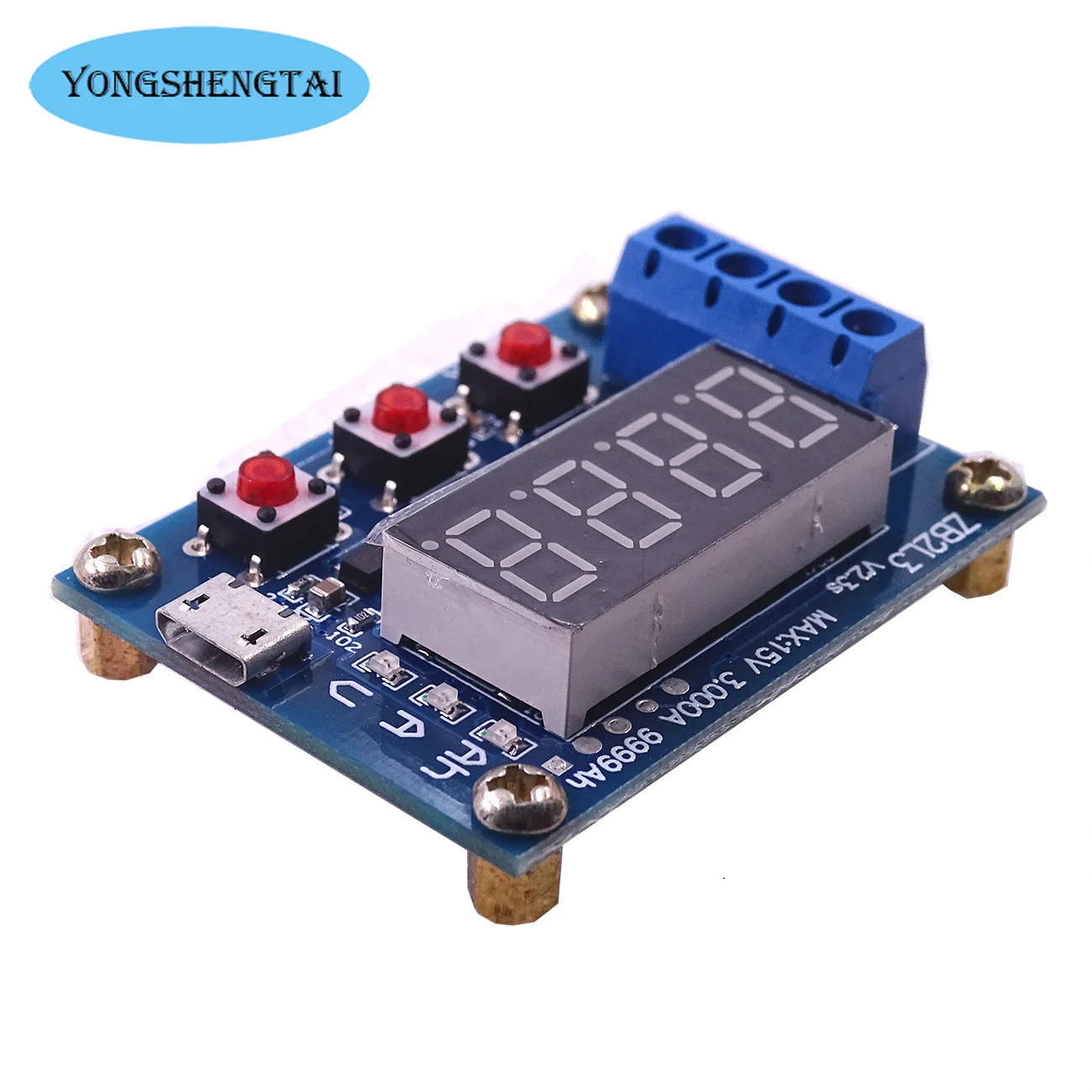 ZB2L3 Battery Tester LED Digital Display 18650 Lithium  Power Supply Test Resistance Lead-acid Capacity Discharge Meter