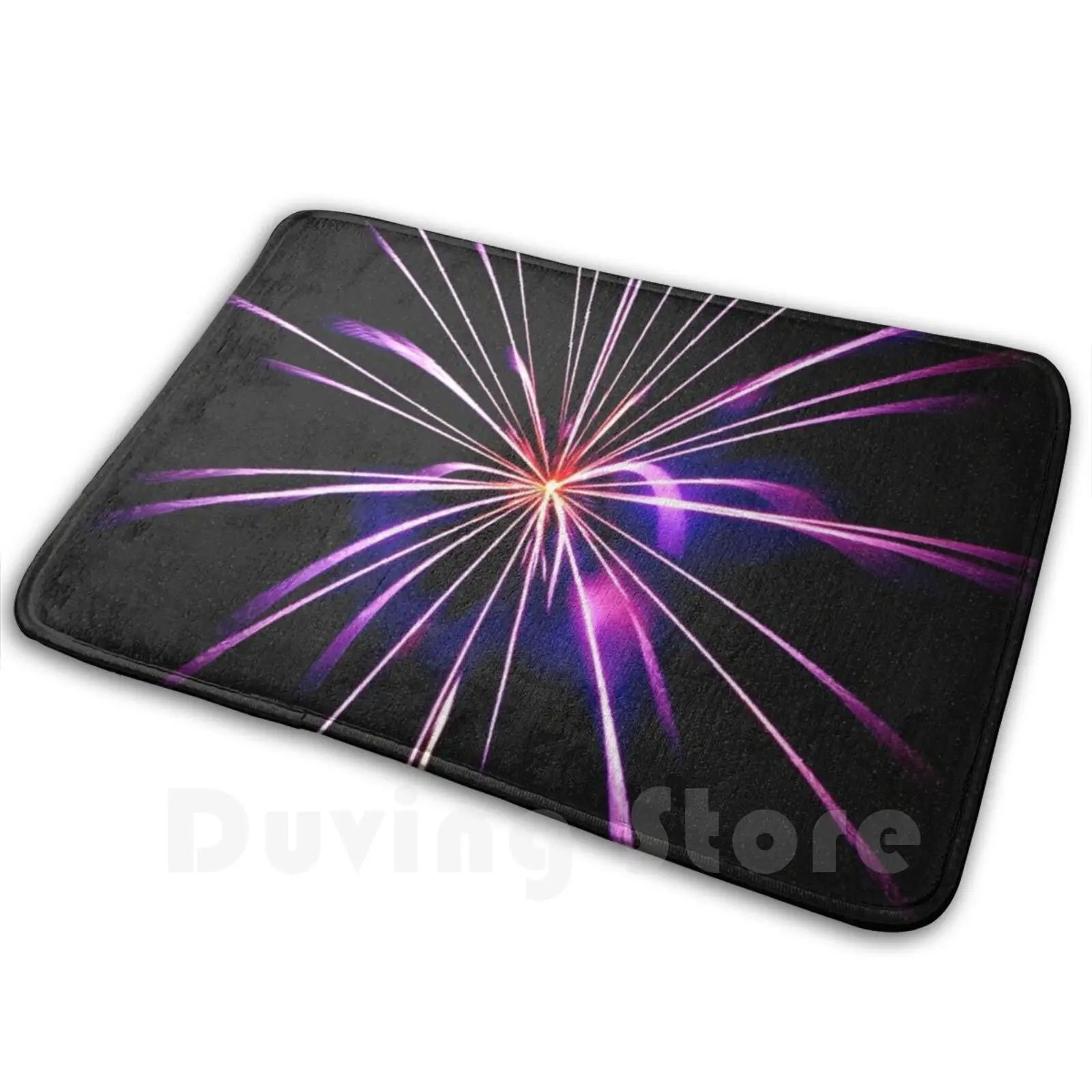 Colour Burst Mat Rug Carpet Anti-Slip Floor Mats Bedroom Bang Black Bright Brightly Burst Celebrate Celebrating Celebration