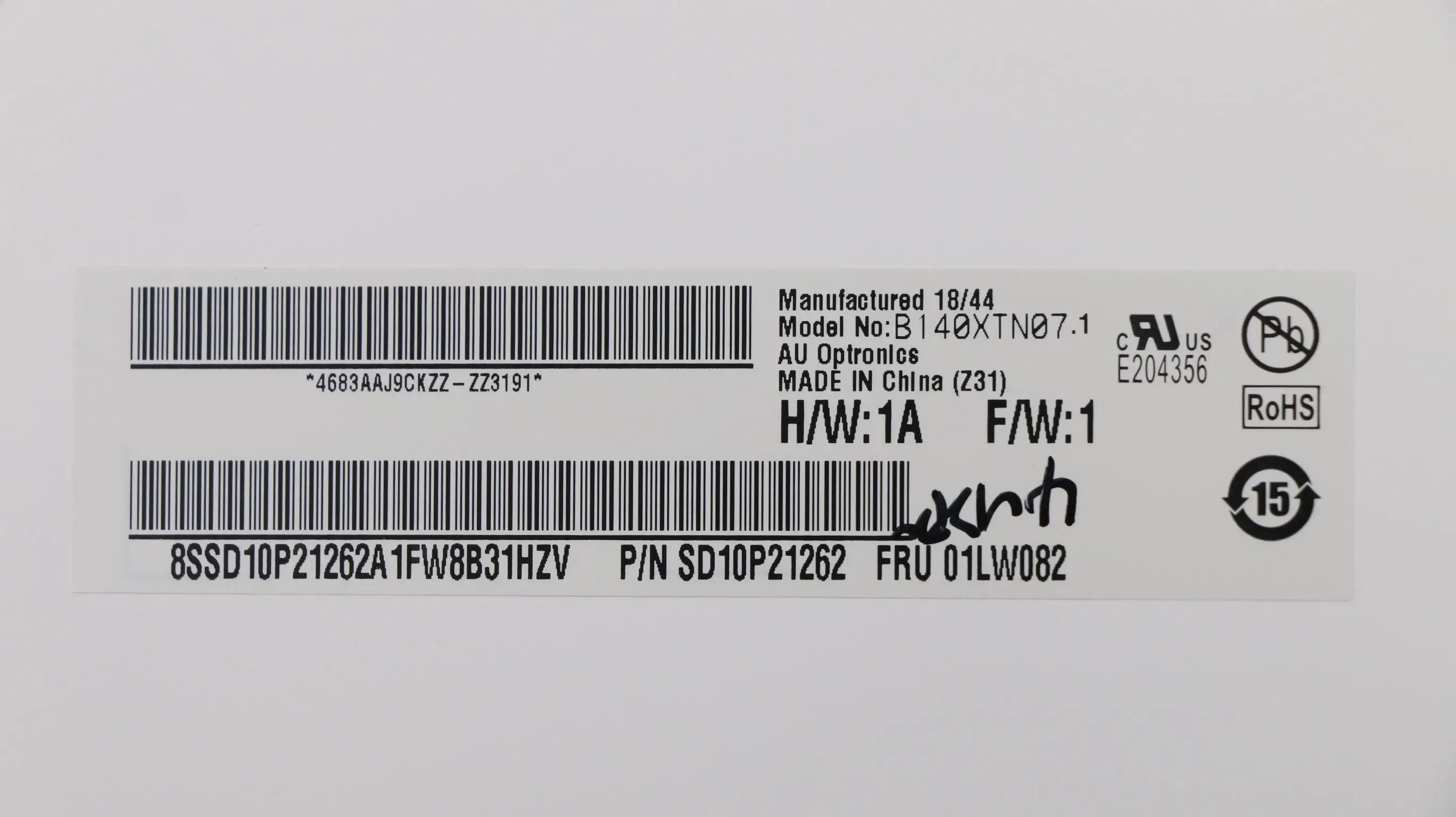 Imagem -02 - Original para Lenovo Thinkpad E480 E485 E490 E495 hd tn Tela Lcd 01lw084 01lw083 01lw082 Novo