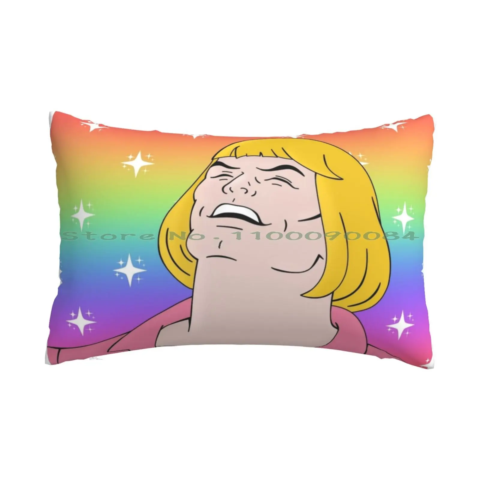 

He-Man Pillow Case 20x30 50*75 Sofa Bedroom He Man Cartoon Meme Long Rectangle Pillowcover Home Outdoor Cushion Decor