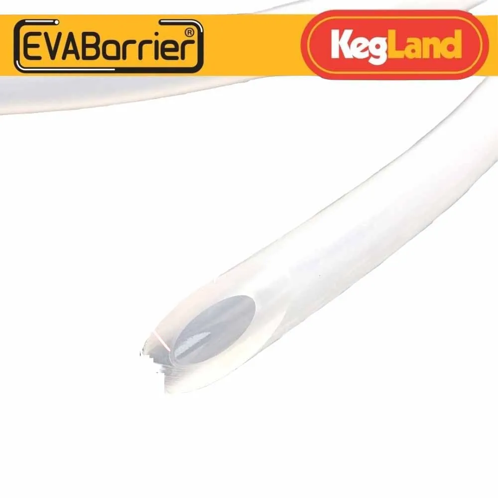 Kegland EVABarrier 4mm(5/32) x 8mm(5/16) Double Wall EVA (12meter Length in Bag) Beer Line / Gas Line beer brewing homebrew pipe