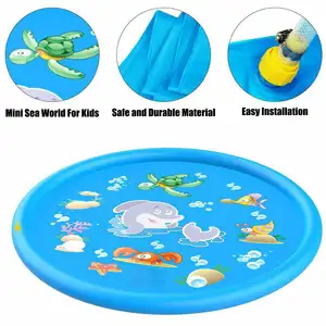 Inflatable treadmill for children, play spray, beach cushion, outdoor set, lawn, pool, children's toys, 100 cm, 170cm 8 MAIN SALE SALES POOL - №1