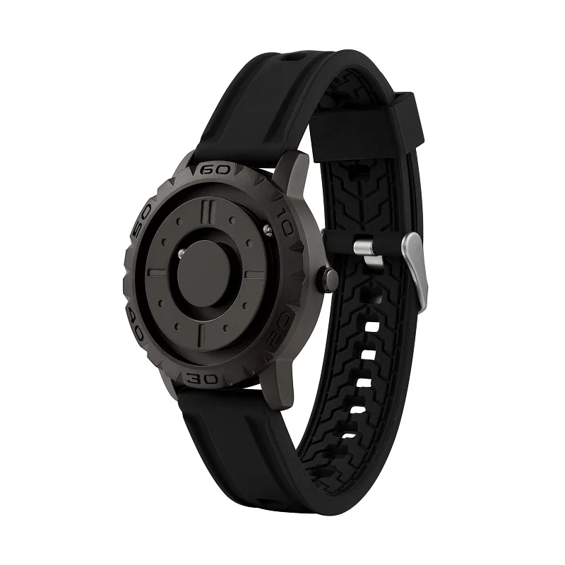 EUTOUR Creative Watch for Men Magnetic Ball Pointer Quartz Clock Male Peculiar Mens Watches Blind Touch to Get Time Gift E030