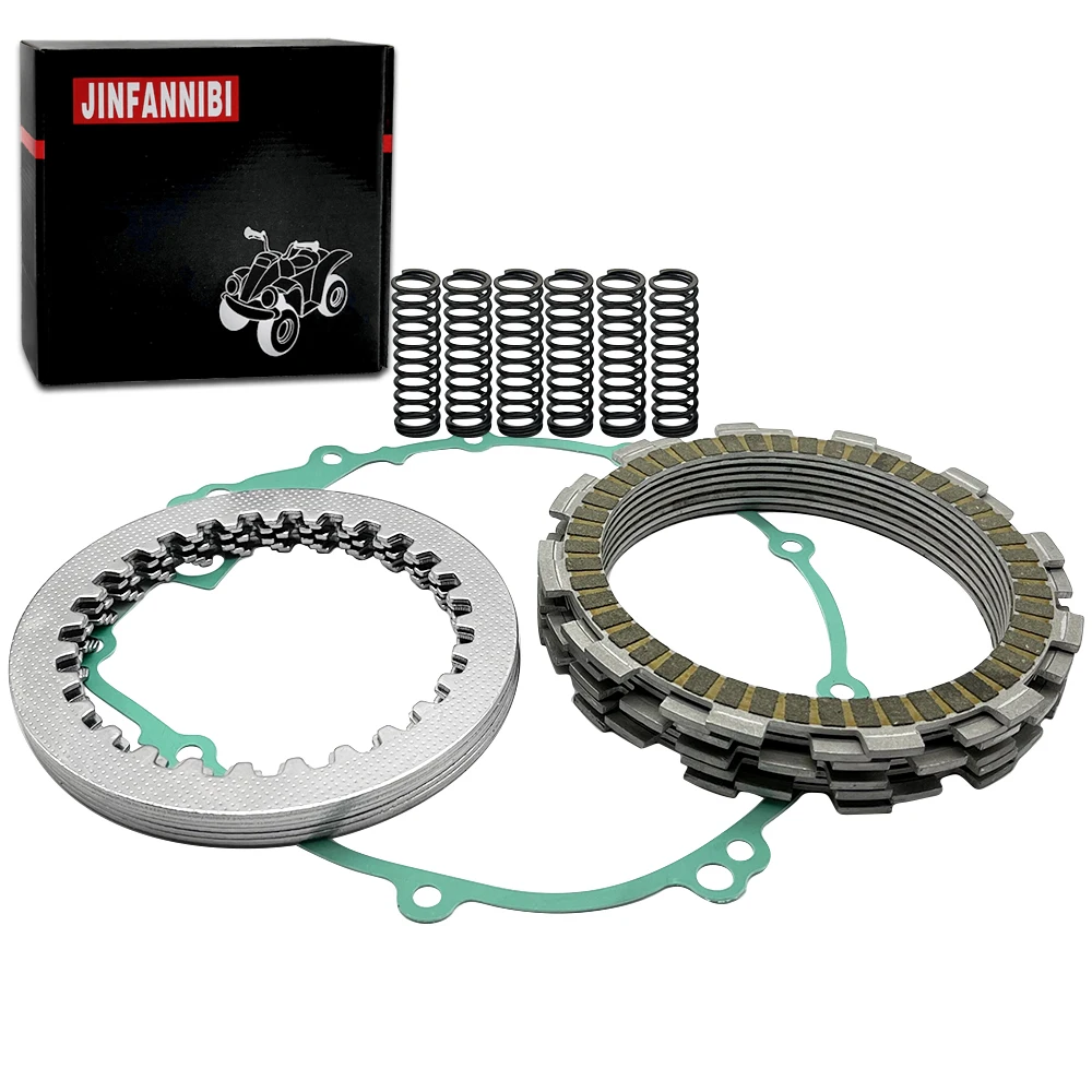 Complete Clutch Kit Heavy Duty Springs and Cover Gasket Compatible for Yamaha R6 YZF R6 1999 2000 2001 2002 R6S YZF R6S 2001