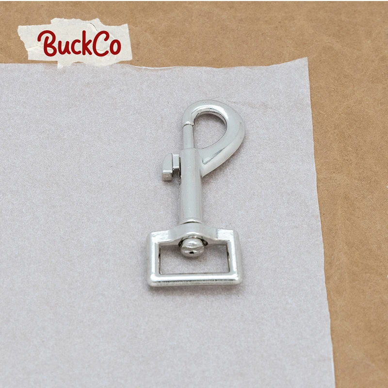 High quality 20mm silver metal non-welded for outdoor luggage bag dog leash webbing bag connection accessories HO20S