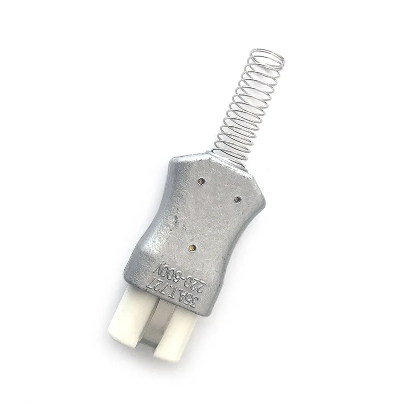 New 6mm IEC C8 ceramic wiring industry socket plug high temperature c7 male female Connector electric oven power outlet 35A 600V