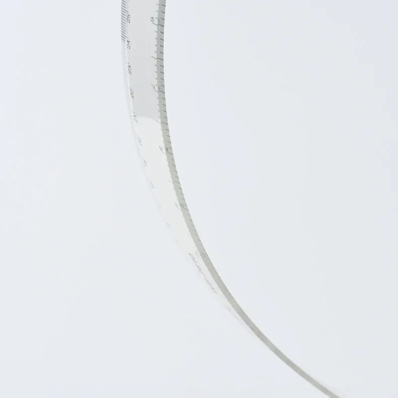 1pcs Simple Style30cmTransparent Acrylic Ruler Simple Ruler Square Ruler Cute Stationery Drawing Supplies School Supply