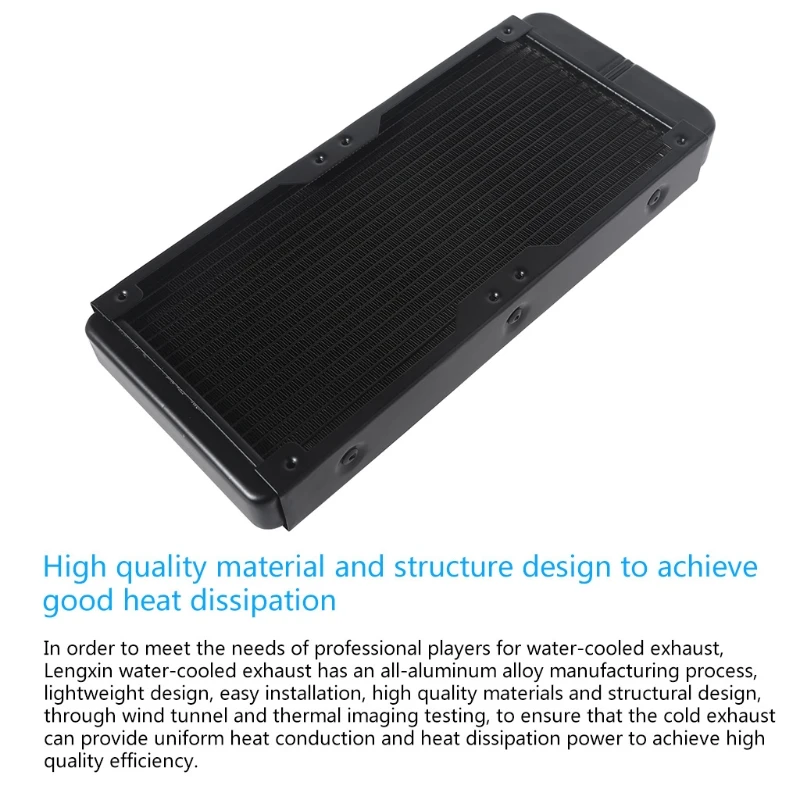 Water Cooling Computer Radiator 18 Pipe Aluminum Heat Exchanger Liquid Cooling Heat Sink for CPU PC Water Cool System