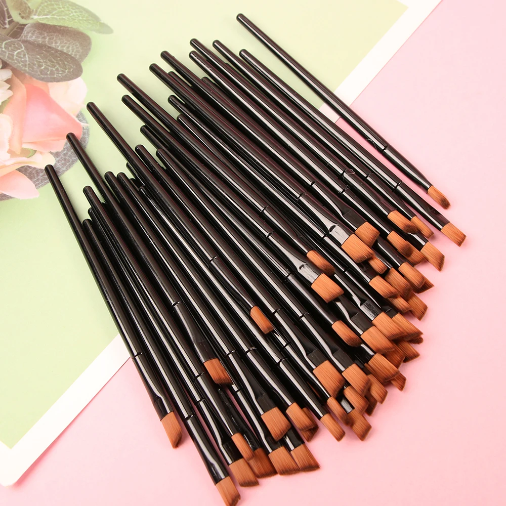 50pcs/set Eyebrow Brush Eye Brushes Set Eyeshadow Mascara Blending Pencil Brush Makeup Brushes Make Up Cosmetic Tools