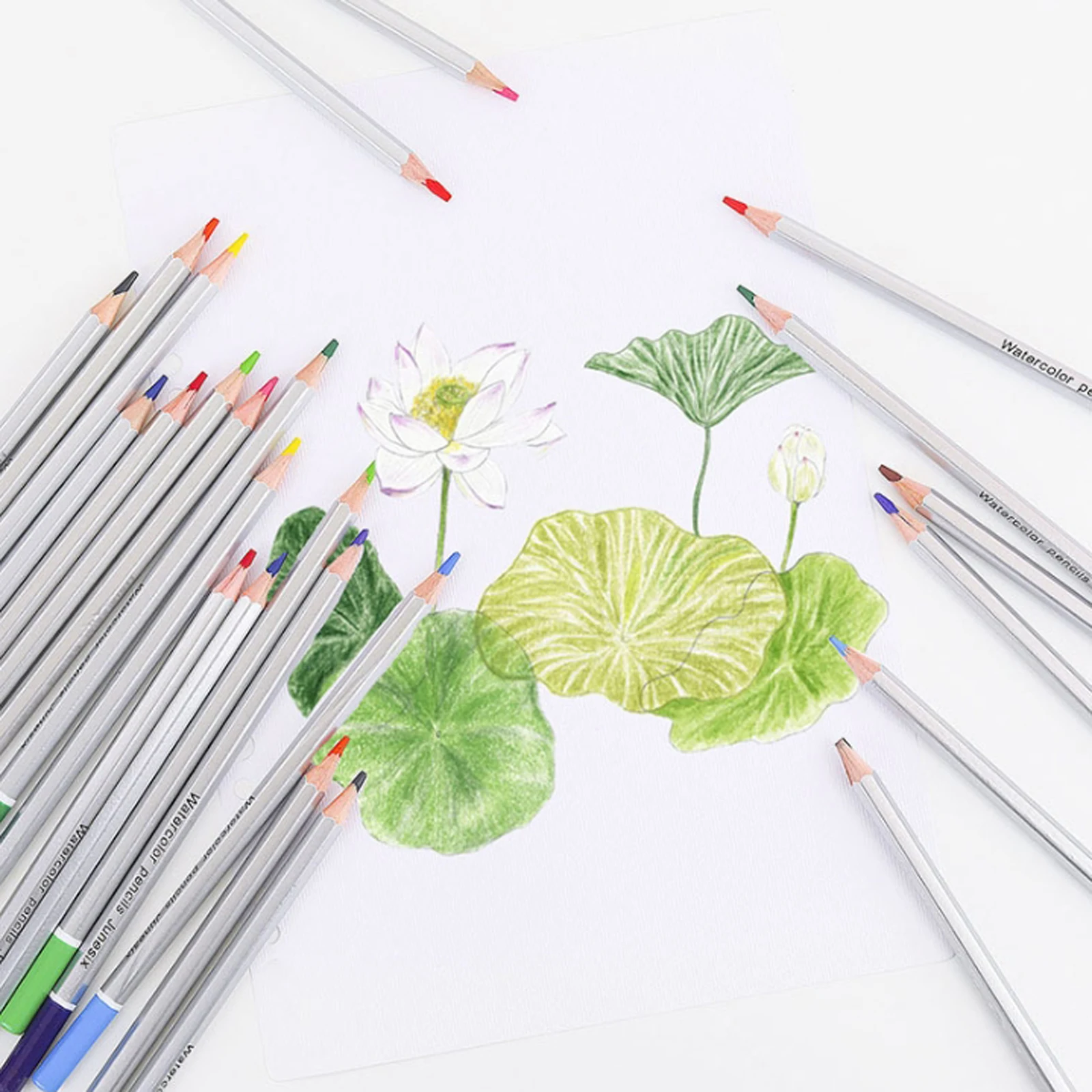 High concentration 3mm Water soluble colored  pencils - pack of 12