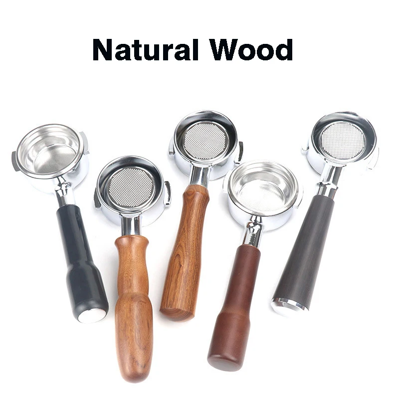 M10 Portafilter Handle With Screw Solid Wooden For Espresso Portafilter Replacement Part Coffee Machine Tool Barista Accessories