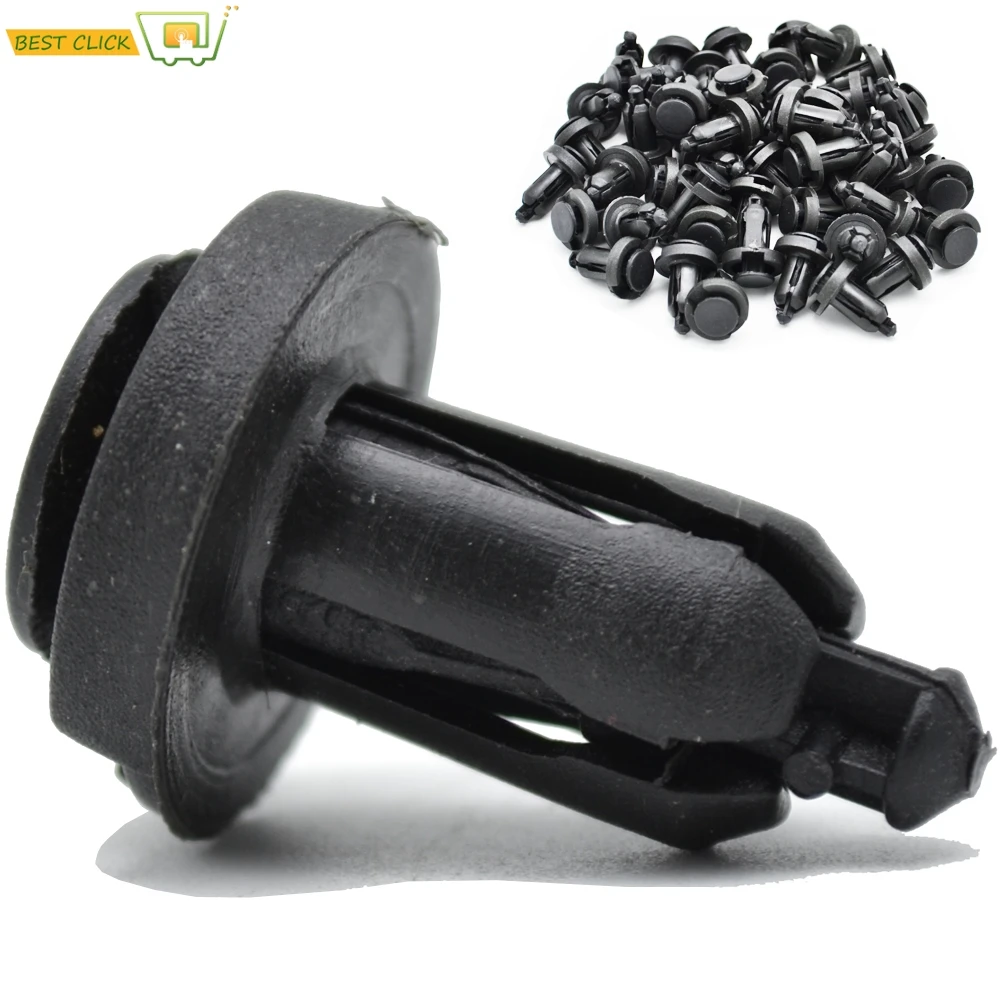 10mm 50 sztuk Auto zaciski mocujące zderzaki samochodu zacisk nity na Panel drzwi błotnik liniowy dla Honda Accord Civic CRV HRV Acura MDX TL
