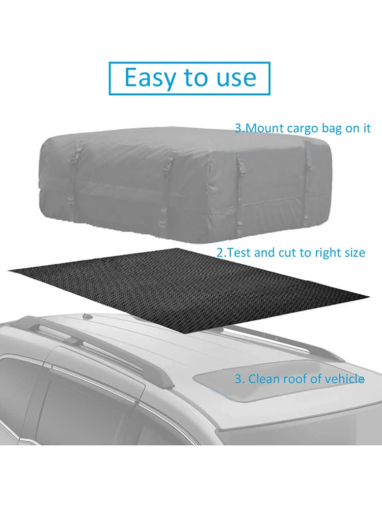 90x120cm Car Roof Bag Anti-slip Pad Rubber Protection Non-slip Thick Mat Multi Purpose Cushion For Car Trunk Roof Fashionable