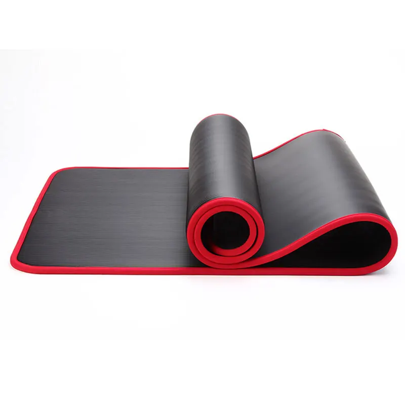 1830*610*10mm Hemming Yoga Mats for Beginners Fitness Mats Lengthened Widened Thickened Sports Non-Slip Eco Friendly Massage Mat