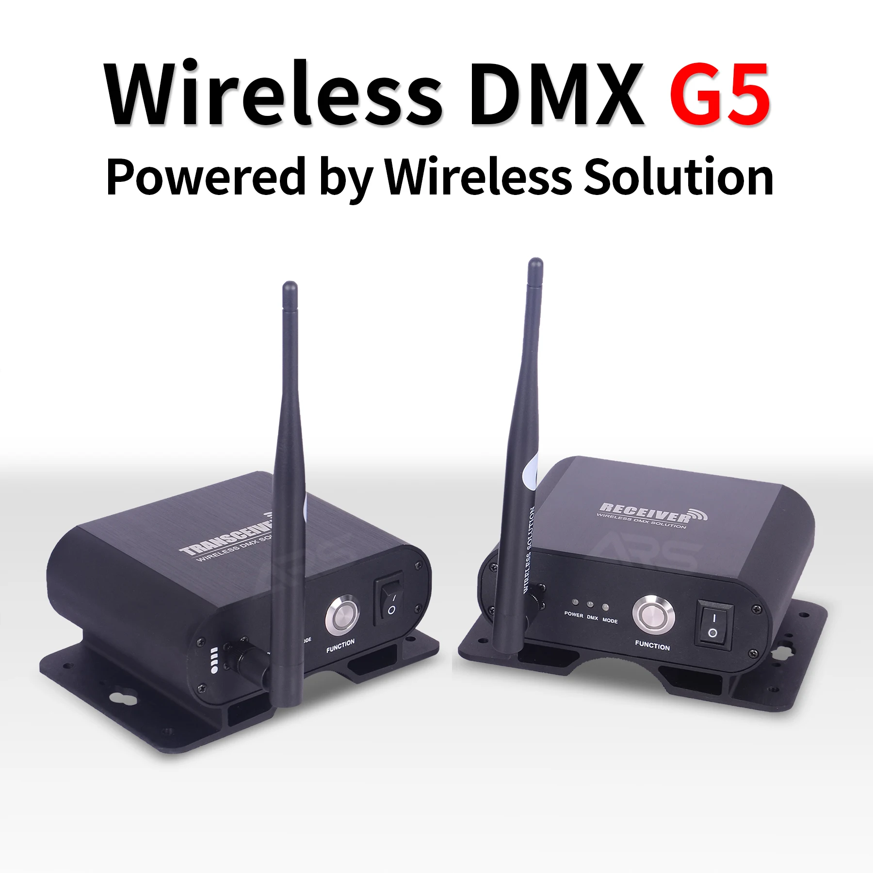 

2.4GHz W-DMX Wireless Solution G5 Wireless DMX Transmitter/Receiver for Stage Light Moving Head LED Par Can Live Show Dj Rental