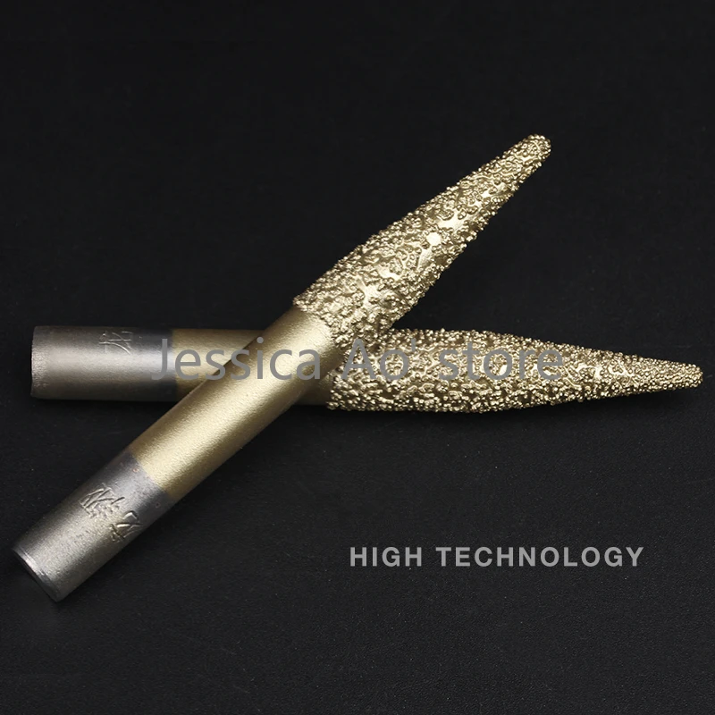 Diamond Brazing Stone Carving Tool Graver Relief Carving Knife Embossed Lettering Jade Marble Graver Carving Machine Cutters