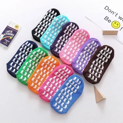 Fashion Short Silicone Dots Anti Slip Cotton Trampoline Socks Soccer Football Sports Socks Non-slip Floor Socks