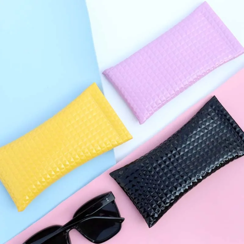 Fashionable Sunglasses Bag Pu Leather Glass Case Pouch Mobile Phone Wallet Storege Case Portable Glasses Storege Case