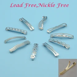 20PCS  6cm Various Metal Snap Hair Barrettes Hair Slides Bobby Hairpin for Kids DIY Plain Hair Accessories Clips