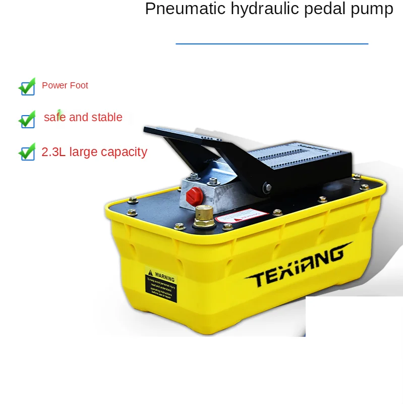 2.3L Pneumatic Hydraulic Foot Pump Pneumatic Hydraulic Pump Power Unit 70Mpa Mechanical Work Power Equipment