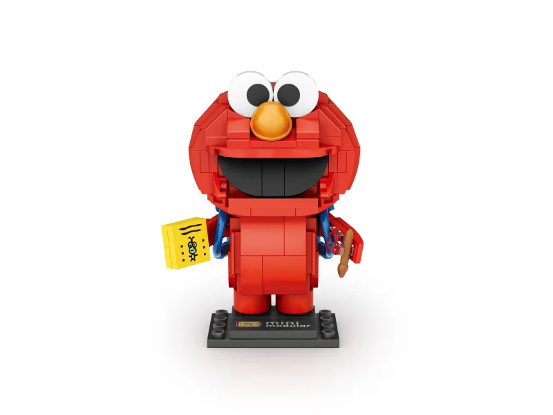 Lovely Cartoon Image Mini Block Sesames Street Figures Building Brick Elmo Big Bird Cookie Monsters Toy Collection For Kid Gift