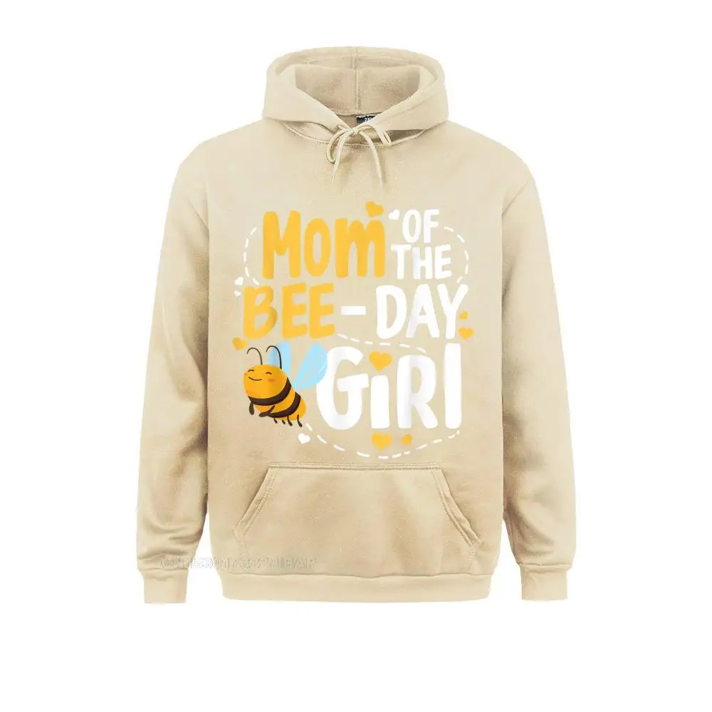 Mom Of The Bee-Day Girl Funny Bee Lover Birthday Outfit Hoodie Men Funky Birthday Hoodies Labor Day Sweatshirts 3D Style Hoods